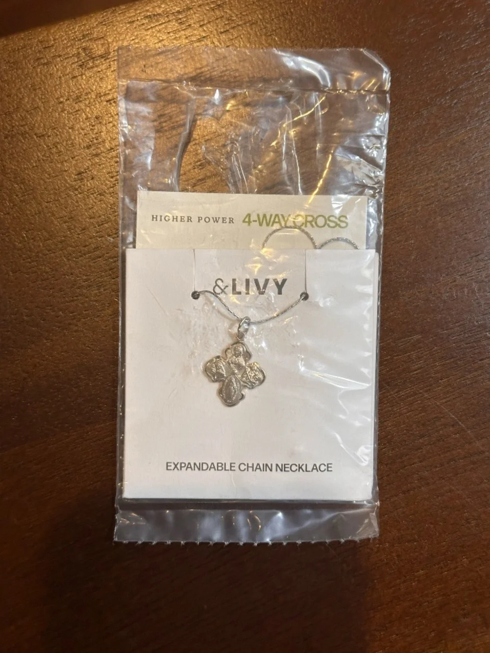 &LIVY 4-way cross necklace-silver